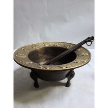 단초마을 황동 유기 12지화로 지름23cm 무게1.5kg
