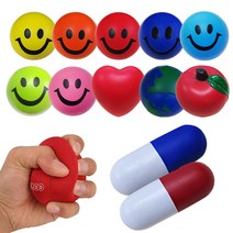 스트레스볼 3개세트 스펀지공 악력지압볼 재활공 스트레스해소 반려동물장난감, 14 오렌지_3개