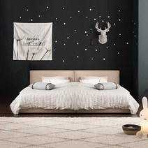 리바트 뉴 탐 패밀리침대 프레임 쿠션SS+SS, 그레이