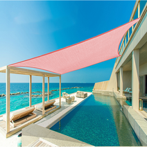 썬키다 HDPE 메쉬 그늘막 썬쉐이드, 3m x 5m 사각, 벚꽃