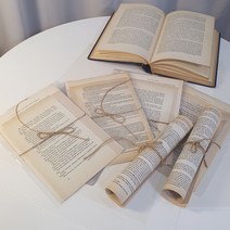 쇼핑몰 촬영소품 빈티지 영문페이퍼 벽장식 6장세트- 6704019EA, 쿠팡 본상품선택