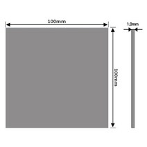 티테크 써멀패드 6W 100x100x1mm 열전도 패드/T-6W10/그레이/칩셋 방열패드/전자제품/메인보드 칩셋/그래픽 카드등의 열전도가 필요한곳에 사용