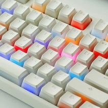 몬스타기어 푸딩 화이트 키캡 PBT 영문 정각 풀배열키 키보드 키캡, 푸딩 화이트(PBT)키캡
