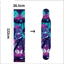 스케이트 보드 electric skateboard sandpaper new 디지털 스프레이 emery longboard 그립 테이프 스티커 12226cm 연마제, 이십