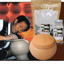 고창 황토가마에 직접 구운 황토소금500g 명절선물세트(항아리포함) 복분자소금 녹차소금 천일염, 황토복분자소금1P, 1개, 500g