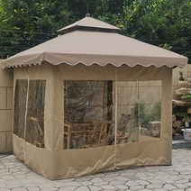 야외 창고 농막 안뜰 천막 옥외 광고 파빌리온 네 모퉁이 우산 텐트 천막 야외 정원 빌라 테라스 지붕, 오픈형 2.5mmx2.5mm