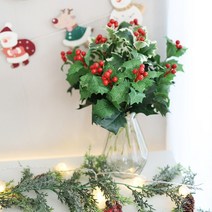 [파티조엘] 홀리베리 크리스마스 조화_홀리베리조화 크리스마스파티, 화이트 그린