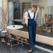 나시 멜빵 데님팬츠 점프슈트
