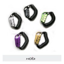 [호비바이크] Ingamar Coil Cable/코일락 케이블 자전거열쇠 미니열쇠 와이어, 색상:PURPLE, 상세 설명 참조