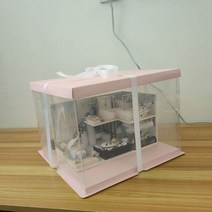 diy 미니어처 하우스 diy하우스 죽계수원 수제모음 중국 고풍다락방 별장집 모형 신년선물, 선물 상자