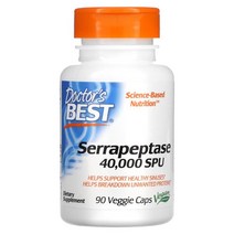 Doctor's Best Serrapeptase 40000 SPU 90 Veggie Caps, One Color, One Size