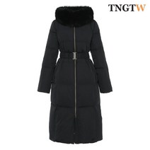 TNGTW 폭스퍼 구스 다운 패딩 점퍼 블랙 THU0DDW07 HBK