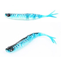 리얼 웨이브 쉐드 웜 리미티드 화이트 고등어 루어 농어 선상낚시 광어 우럭