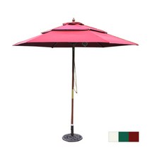 드림레저 몽쉐리 원목 파라솔 (2700 받침대 별도), 버건디