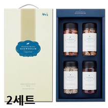 해울림 아몬드 크랜베리 호두 해바라기씨 비타민 e b 식이섬유 식물성지방 건크랜베리 견과류 믹스 선물 세트 견과 선물세트, 2세트, 750g