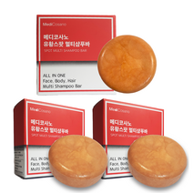메디코사노 유황비누 올인원 고체샴푸바 100g, 3개