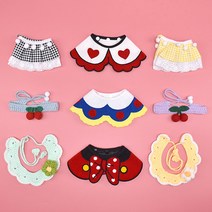 크림펫 강아지 케이프 고양이 넥카라 스카프 50종 반다나 빕, 2-5. 방울 레이스_ M(Free)_ 옐로우, 1개