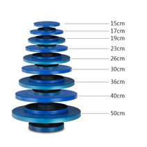 도예 턴테이블 모형 수제 흙 인형 턴테이블 수동 주철 회전diy 작업대 도예 도구, 17cm