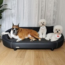 에샤소파 애완견소파, 엠마오렌지+토널가죽침구