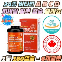 24종 비타민 A B C D E K 미네랄 철분 칼슘 셀레늄 캐나다 완제품 일일 영양성분 100% 베타카로틴 영양제 부모님 남자 여자 친구 생일 건강 효도 선물 비오틴 항산화 종합