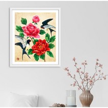 수재샵 보석십자수 풍수 모란과 제비 (라운드+AB 2.8mm 5D 50cmX60cm)