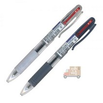 문화 2색 볼펜 S 0.7mm 흑 적