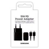 삼성전자 EP-T1510X USB-PD 15W 1포트 충전기 (케이블 미포함) 정품, EP-T1510XBKGKR, 블랙