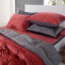 미뇽 프리미엄 겨울 극세사패드 SS 레드 싱글 국내산.엘리시아룸