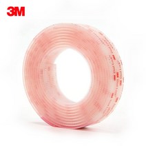 3M 듀얼락 양면 테이프 벨크로 찍찍이, 3M SJ3560-투명 /, 2.54cmX70cm, 1개
