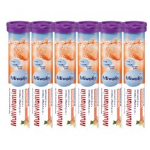 DAS gesunde PLUS 다스 발포비타민 멀티비타민(열대맛) 20st, 20정, 6개