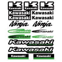 레이싱 비닐 오토바이 가와사키 스티커 데칼 오리지널 5d 3d 로고 탱크 패드, fg063