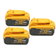 기본 장착 20V 9000mah는 Dewalt DCB200 충전 리튬 이온 전지 20V 최대치 교체용 Dewalt DCB205 DCB201 DCB203 전원 공급 장치, 충전기 1개 + 배터리 2개