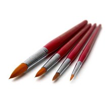 르미에르 텍스타일 브러쉬(세필붓), 1개, 4종세트