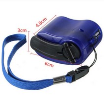 태양열충전기 캠핑 하이킹에 대 한 USB 전화 비상 충전기 야외 스포츠 DC 6V 300mA 휴대용 손 크랭크 여행, 03 파란