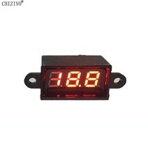 1PC 0.28 인치 DC 0-30V 미니 디지털 전압계 LED 디스플레이 2 선 방수 DC 전압계 빨간색 파란색 녹색 전압 헤더, 01 빨간