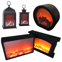 도매창고 LED 모닥불 불멍 불타는 무드등 벽난로 캠핑 랜턴 USB 램프 불꽃 장작 숯불 조명 캠프파이어, LED불멍무드등, 대형