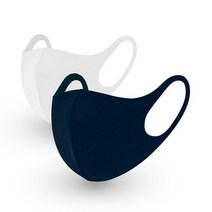 3D 스판 마스크 세탁 재사용 화이트 블랙 3개묶음, 화이트_3개묶음