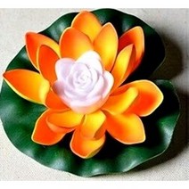 led 연등 불교등 초파일 사찰 법당 표시등 부레등 물에띄우는등 소원등 소망 합격 기도 불교꽃 연꽃, (일반형)LED연등(주황), 1개