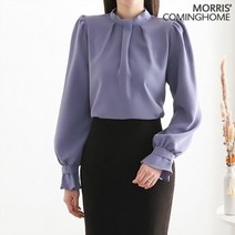 모리스커밍홈 [모리스커밍홈]나팔소매 하이넥 주름 블라우스_M2212BL315D