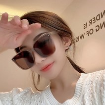 DFMEI GM선글라스 여년 신상품 트렌드 프라이드 다홍색 얼굴 슬림 편광 선글라스 라운드 페이스고안경남