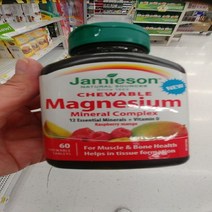 Jamieson 자미에슨 츄어블 마그네슘 60정, 1개, 140mg
