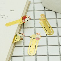 고양이 금속 북마크 북클립 책갈피, 5번파란책