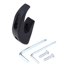 전동킥보드키박스 1pcs 뜨거운 판매 전기 스쿠터 스케이트 보드 전면 후크 걸이 교체 부품 xiaomi m365 스쿠터 스케이트 보드 보관 도구, 검은색