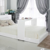 50T 하이그로시도장 슈퍼싱글 베드테이블 침대테이블, 그린