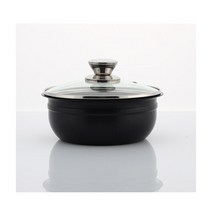 퀸센스 국산 더리치 블랙 세라믹 스텐 뚝배기18cm, 단일속성