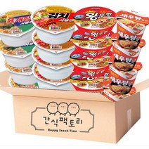 간식팩토리 소컵라면 4종 세트, 1세트