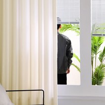 U자형 커튼봉 유자형 라운드 곡선 철제 커튼 레일 물리치료 병원 침대 네일샵 칸막이, 3.화이트 (폭120길이230높이60CM), 4.베이지(폭4mX높이2m 2매)