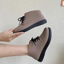 레인부츠 반 앵글 헌터 여름 여성용 레인 슈즈 귀여운 방수 미끄럼 방지 고무 신발 장화 짧, 38+khaki