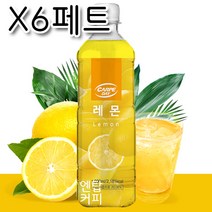 까르페 레몬 차 1000ml X 6개 액상 과일 음료 아이스티 원액