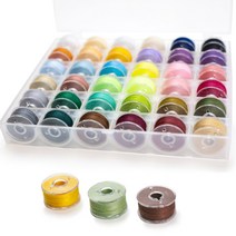 올맘 가정용 미싱 보빈 밑실 실패 재봉실 재봉사, 36개 칼라, 1개